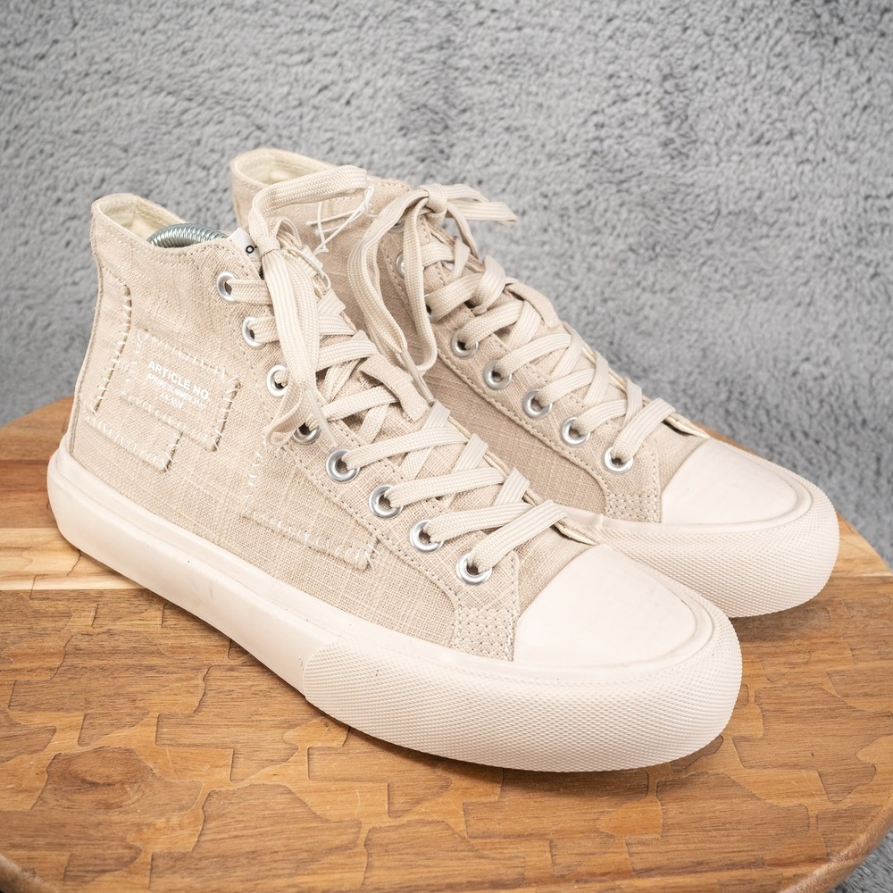 Article No. 1008 Linen Canvas Sneakers‎ Hi-Top Trainers Men's 5.5 Wmns 8 $195